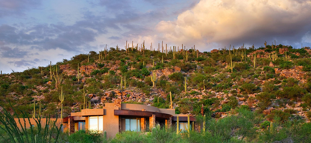 Exterior view of Dove Mountain home. The Ritz-Carlton Residences, Dove Mountain is a highly-customized, whole-ownership, private luxury real estate community.