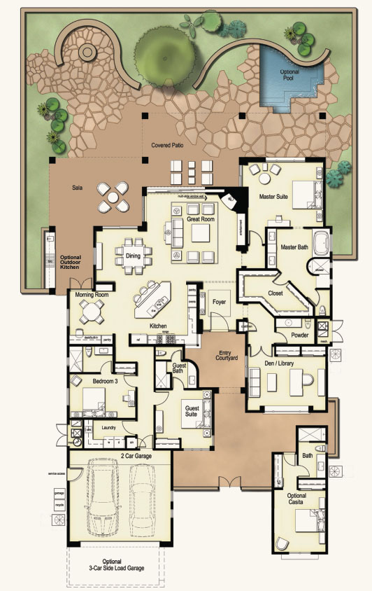 Ranch Floorplan The Ritz Carlton Residences Dove Mountain