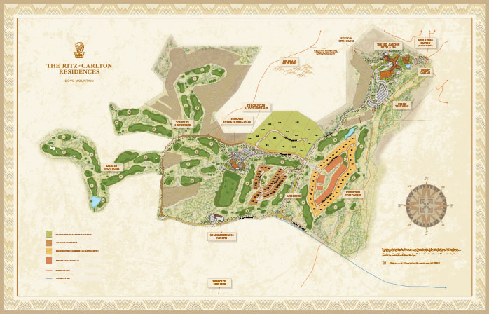 illustrative sitemap of our Dove Mountain homes.